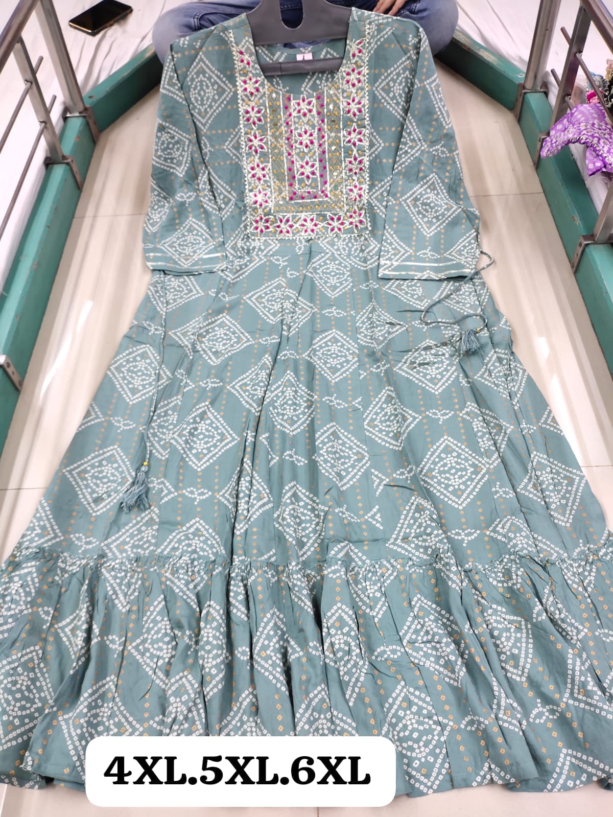 Virat Pluse Size Printed Long Anarkali Kurtis Catalog